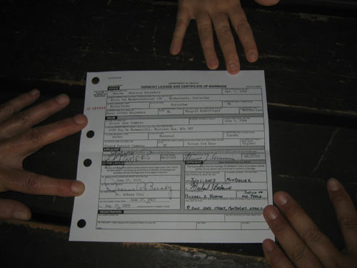 Legally married