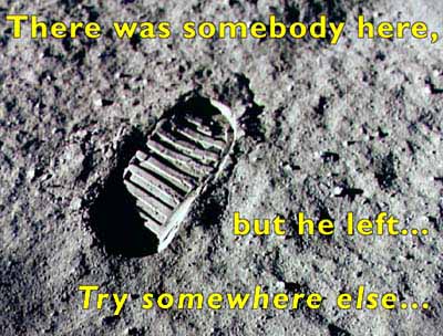 there was somebody, but he left. Try somewhere else..