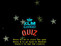 KLM Cargo Quiz